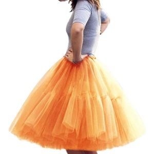 Bright Orange Princess Tutu 👑🍊